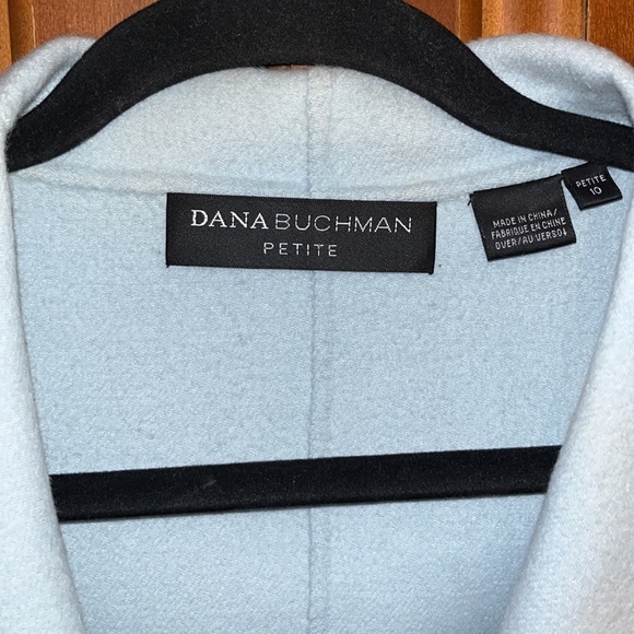 Dana Buchman Light Blue Angora Blend Blazer Two Button 10 Petite. - Picture 2 of 6